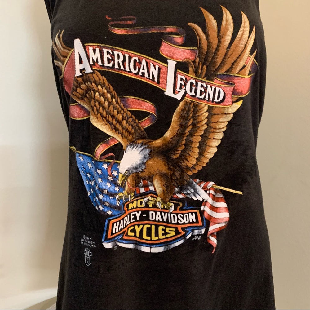 Harley Davidson vintage men’s tank top. Size medium - Picture 3 of 11